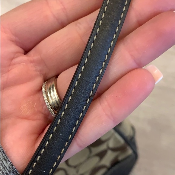 Coach Brown Leather Signature Handbag - Picture 5 of 7